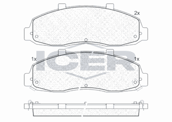 Fren Disk Balata Ön OTOZONE FDO3066-R  F65Z2001AA