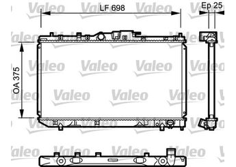Su Radyatörü  VALEO 735075  164000G010 16400-0G010