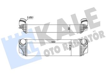 Turbo Radyatörü  MGA 80289  17117577115 17117805629 17517577115 1751.7.577.115 17517805629 1751.7.805.629 7577115 7.577.115 7805629 7.805.629