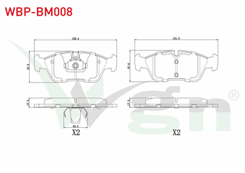 Fren Disk Balata Ön WGN WBP-BM008  