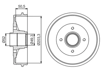 Kampana Arka Sağ veya Sol BOSCH 0 986 477 211  4047025225588 432009941R 43 20 099 41R 432023259R 43 20 232 59R 8200243735 82 00 243 735