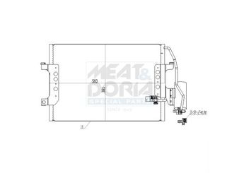Klima Radyatörü  MAHLE AC 351 000P  1685000854 1685001154 A1685000854 A1685001154