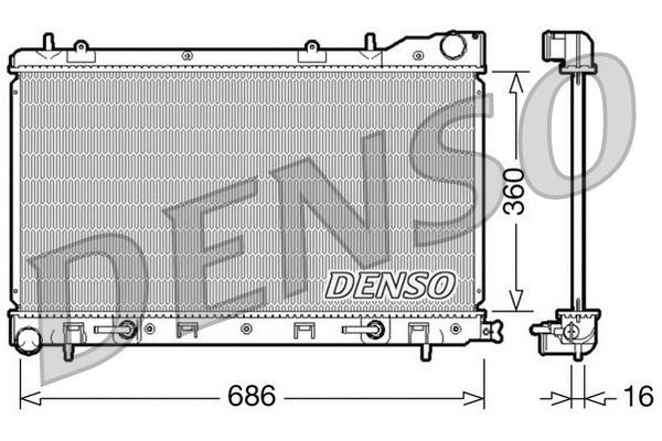 Su Radyatörü  DENSO DRM36001