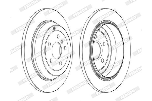 Fren Disk Ayna Arka Sağ ve Sol Mercedes ML -Serisi (BM 164)(03.2005->)  FERODO DDF1530C