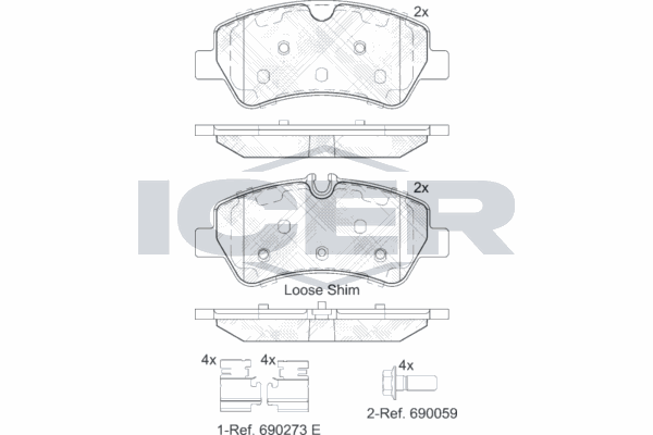 Fren Disk Balata Arka Ford Transit Otobüs (TTG)(2013->2019)  MARGO 2200006
