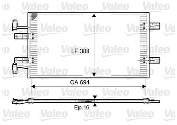 Klima Radyatörü  VALEO 814171  8200774211 2765000Q0D 27650-00Q0D 2765000Q0H 27650-00Q0H 93857126 4417651 4418531 93861172 8200465489 8660003441