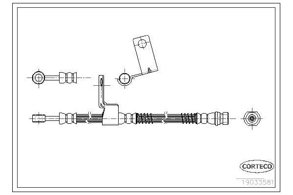 Fren Hortumu Ön Sağ ASPART 3HOS1317