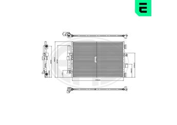 Klima Radyatörü  ERA 667358  DV6119710DB 1828970 1907402 2012806 2387335 2462991 DV6119710AB DV6119710AC DV6119710AD DV6119710DA