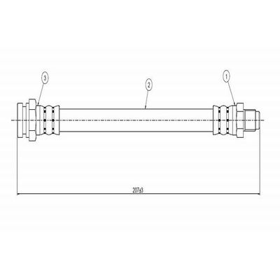 Fren Hortumu Ön Sağ veya Sol CAVO C800 155A