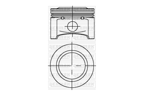 Piston (77.60MM-STD)  NÜRAL 87-71666-STD
