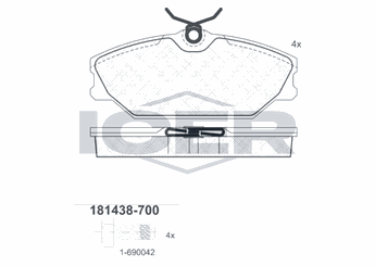 Fren Disk Balata Ön MAGNETI MARELLI 323700006200  7701206379 7701209380
