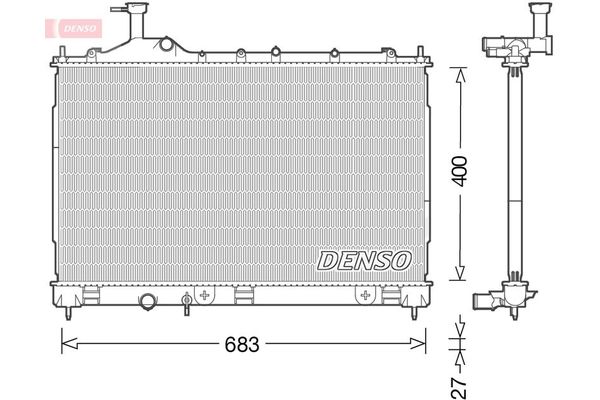 Su Radyatörü  DENSO DRM45038