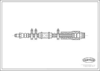 Fren Hortumu Ön Sağ veya Sol CAVO C900 928A  7590581 7590614 5941315 5989142