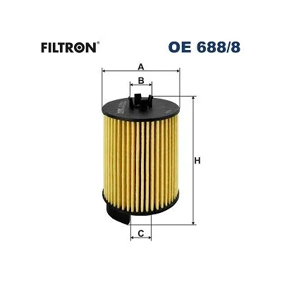 Yağ Filtresi  FILTRON OE 688/8