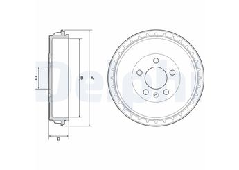 Kampana Arka Sağ veya Sol DELPHI BF564  2Q0609617A