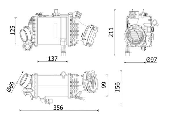Turbo Radyatörü  BMW 7 Serisi (G11/G12)(10.2015->)  MAHLE CI 659 000P