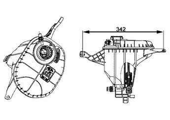 Radyatör Yedek Su Deposu  MAHLE CRT 29 001S  7647284 17137578439 17 13 7 578 439 17137601950 17 13 7 601 950 17137647284 17 13 7 647 284 7578439 7 578 439 7601950 7 601 950 7 647 284