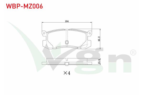 Fren Disk Balata Arka WGN WBP-MZ006