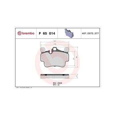 Fren Disk Balata Ön veya Arka Porsche Cayman (Typ 987C)(08.2005->)  MAGNETI MARELLI 363700465014
