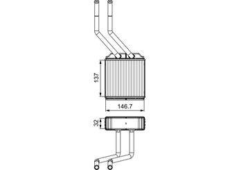 Kalorifer Radyatörü  VALEO 811520  4041957 YC1H18476CA