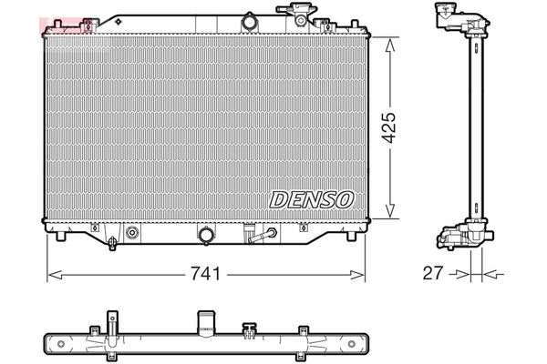 Su Radyatörü  DENSO DRM44051