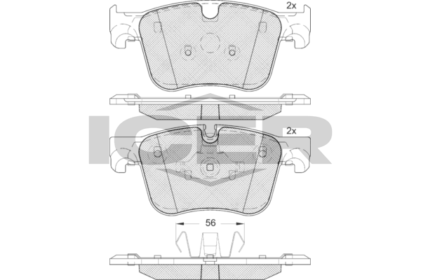 Fren Disk Balata Ön Opel Grandland X (2017->) / Grandland (2022->)  SANGSIN SP4032