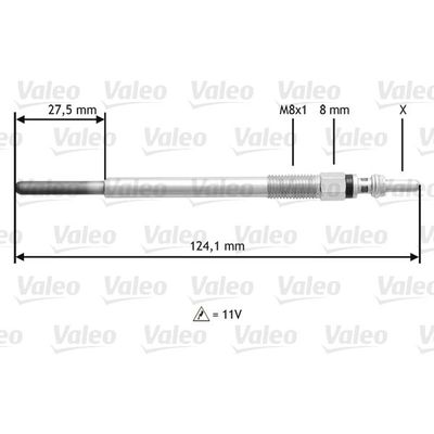 Isıtma Bujisi  Ford C-MAX (CB3)(2007->2010)  VALEO 345138