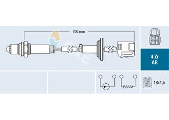 Oksijen (Lambda) Sensörü  FAE 75638  8946720060 89467-20060 8946764020 89467-64020