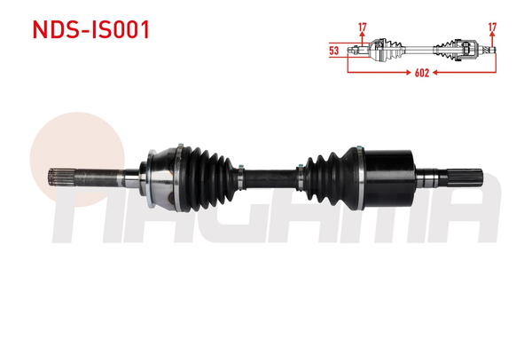 Aks Komple Ön Sağ veya Sol NAGAMA NDS-IS001