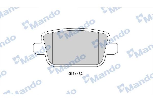 Fren Disk Balata Arka Land Rover Freelander 2 (LN)(01.2007->)  MANDO MBF015232