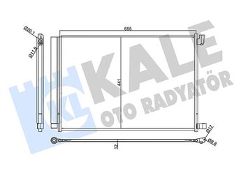 Klima Radyatörü  VEKA 43-2823  995000454 995001354 995001854 995002154 A0995000454 A0995001354 A0995001854 A0995002154 0995000454 0995001354