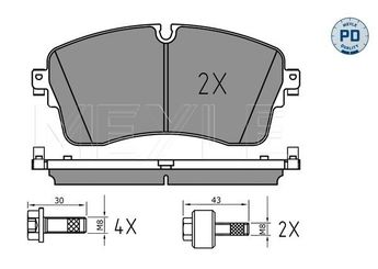 Fren Disk Balata Ön AYD 60400A  JDE39759 J9C19939 J9C 19939 J9C35094 J9C 35094 LR091308 LR110409 LR128251 LR134644 LR139155 LR162044 LR162045 LR164029