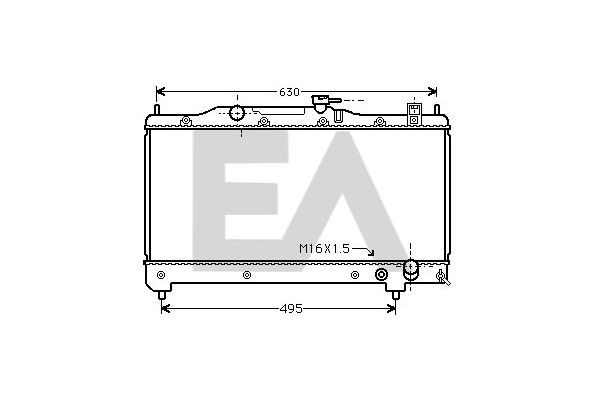 Su Radyatörü  Toyota Avensis Combi SW (T22)(1998->)  MAHLE CR 2119 000S