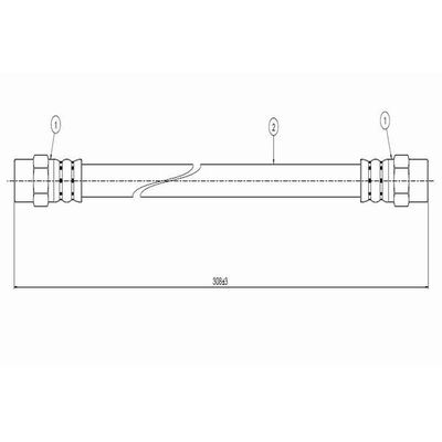 Fren Hortumu Arka Sağ veya Sol CAVO C800 146A