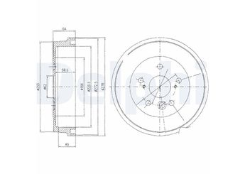 Kampana Arka Sağ veya Sol DELPHI BF495  4243142010 4243-142010 4243142011 4243-142011 4243142050 4243-142050 4243128100 4343128100 43431-28100 4343142050 43431-42050