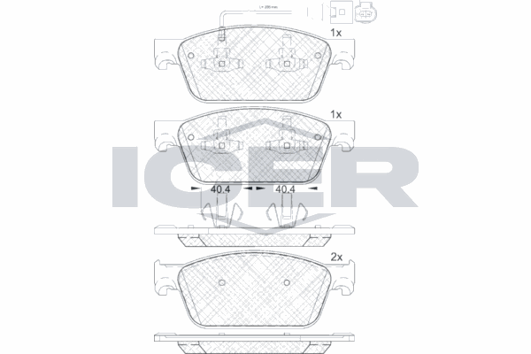 Fren Disk Balata Ön Volkswagen T6 Transporter P.Van/Minibüs (SG)(04.2015->2019)  TWINS 16446
