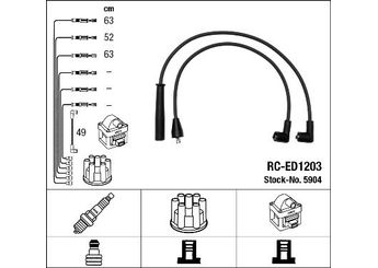 Buji Kablosu  NGK 5904  1990187781000 19901-87781-000