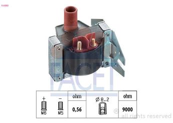 Ateşleme Bobini  FACET 9.6080  A0001584003 A 000 158 40 03