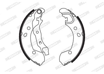 Fren Pabuçlu Balata Arka FERODO FSB649  7701208357 8671020711 44060AX625 8450076668 4406000Q1L 4406000Q2F 4406200Q0G D4060AX600 D4060AX601