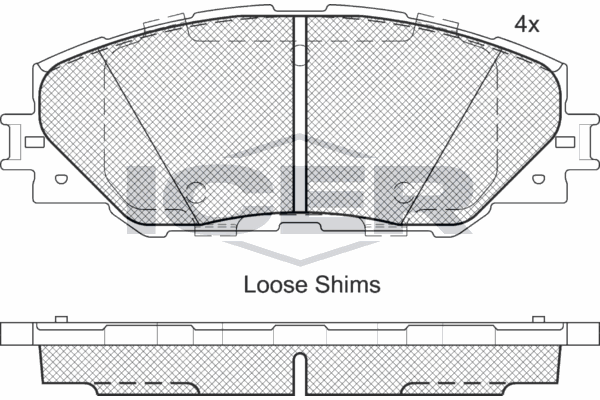 Fren Disk Balata Ön Toyota Auris Touring Sports (E18)(03.2013->)  AYD 60288A