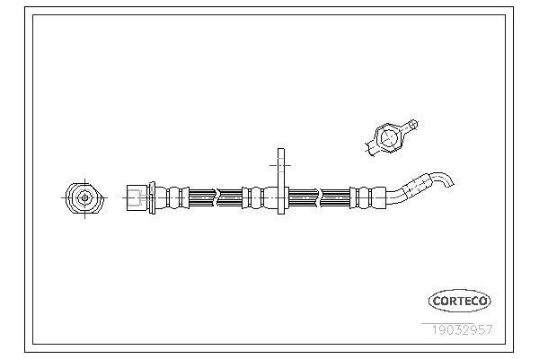 Fren Hortumu Ön Sağ veya Sol OSSCA 01221