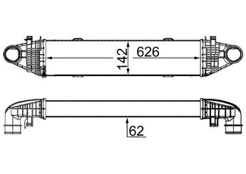 Turbo Radyatörü  MAHLE CI 358 000S  A2045000300 2045000300 204 500 03 00 A 204 500 03 00