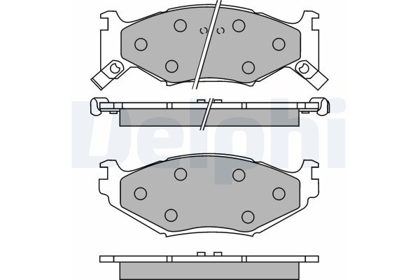 Fren Disk Balata Ön Chrysler Voyager (ES)(1987->)  DELPHI LP891