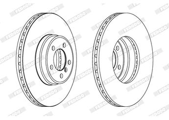 Fren Disk Ayna Ön Sağ ve Sol FERODO DDF1411C-1  SDB000201 SDB000200