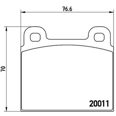 Fren Disk Balata Ön Porsche 911 (Typ 911 / 930)(1983->)  BREMBO P 65 001
