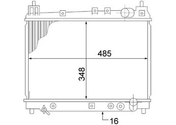 Su Radyatörü  MAHLE CR 1523 000S  130101 0130101 1640021070 1640021071