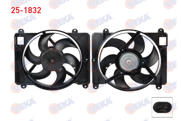 Radyatör Fan ve Motoru  Lancia Y (11.1995->)  VEKA 25-1832