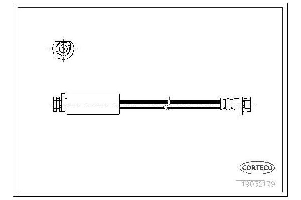 Fren Hortumu Ön Sağ veya Sol MG Rover Rover 25 (RF)(1999->)  CORTECO 19032179