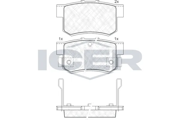 Fren Disk Balata Arka Fiat Sedici (189)(2006->)  OTOZONE FDA9104-R
