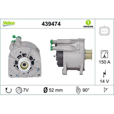 Alternatör  VALEO 439474